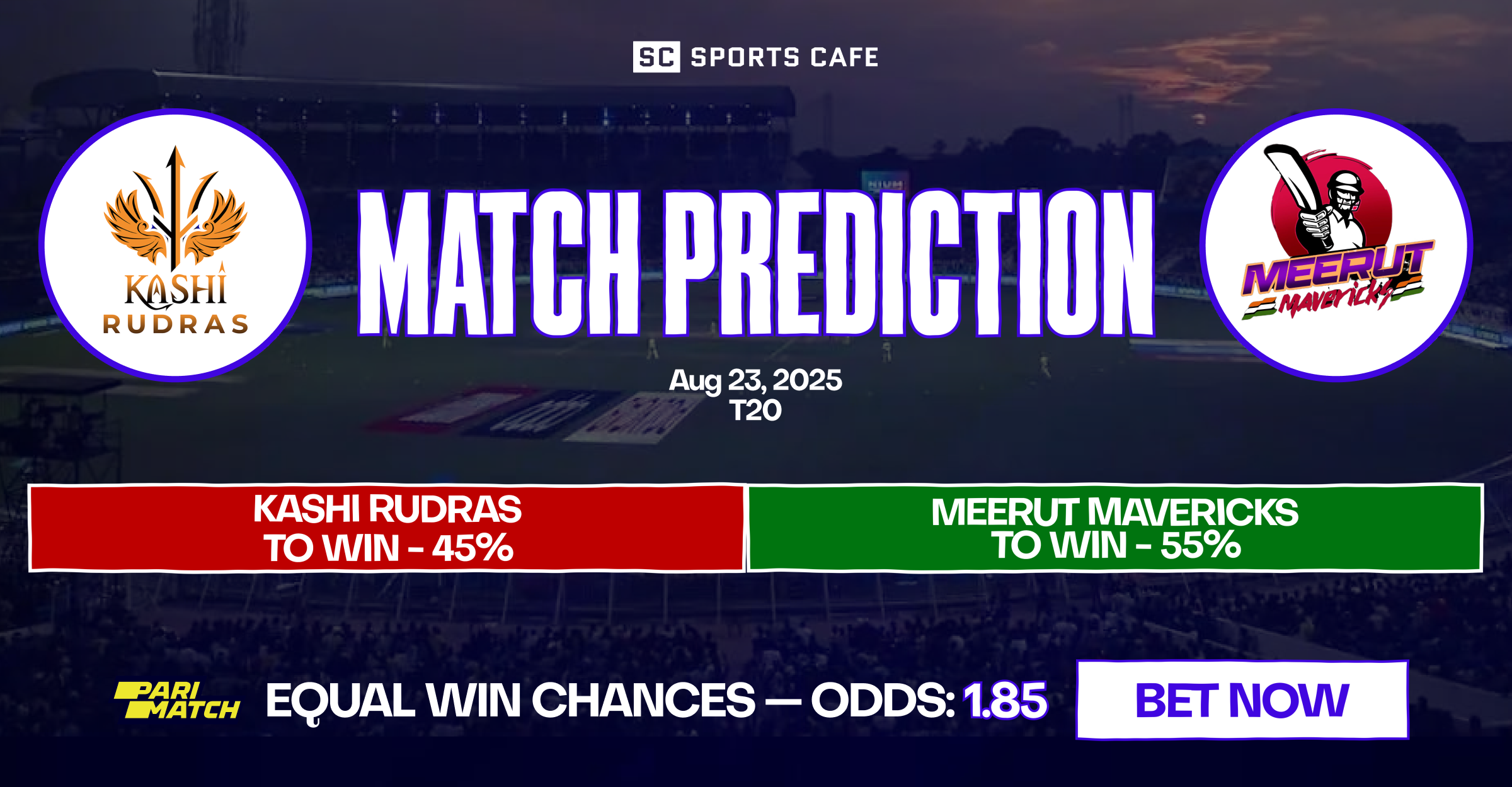 Kashi Rudras vs Meerut Mavericks